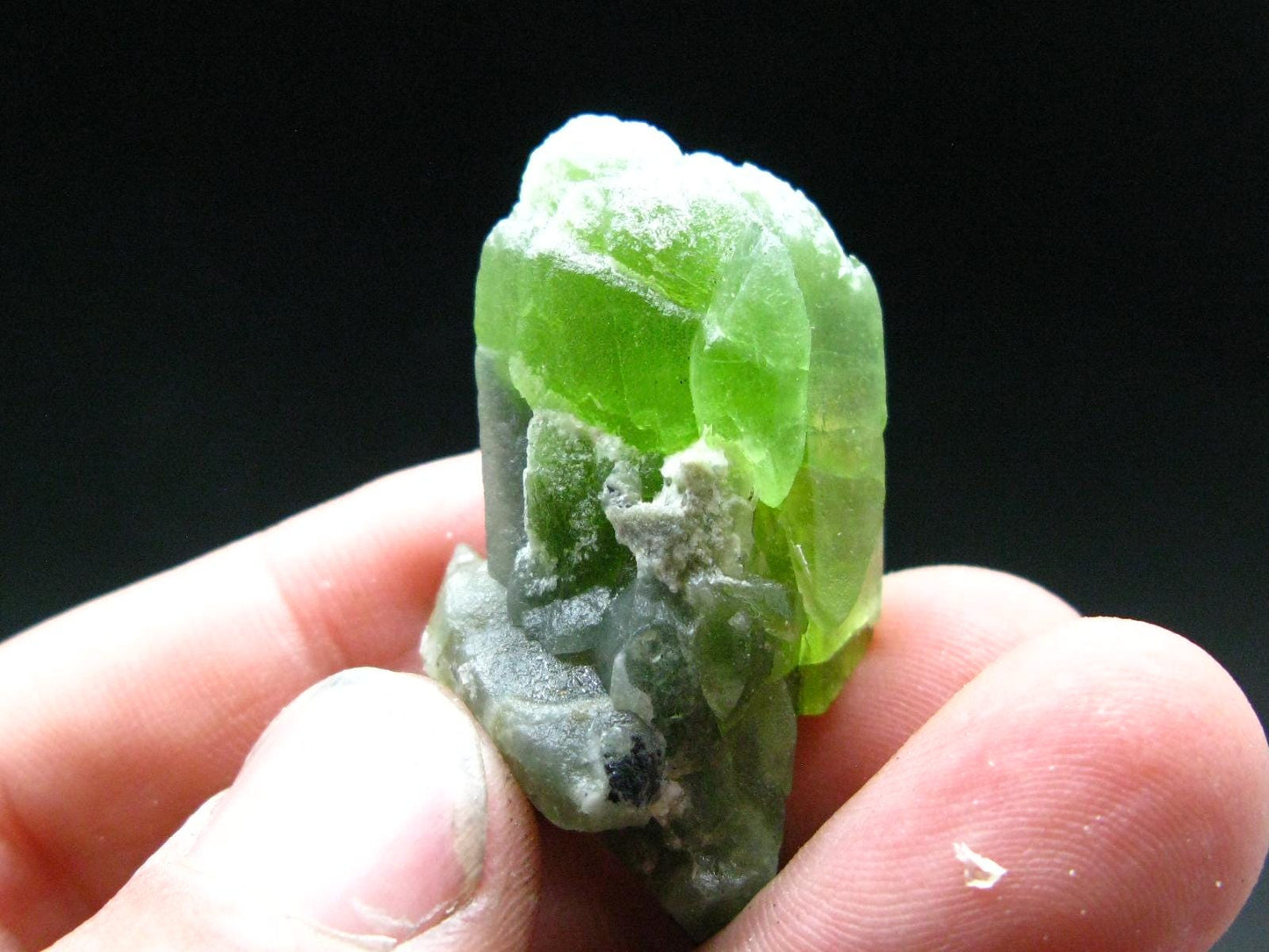 Rare 89.25 Carat Gem Peridot Olivine Cluster from Pakistan - 1.1"