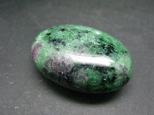 Ruby In Zoisite Tumbled Stone From Tanzania - 1.8" - 48.1 Grams