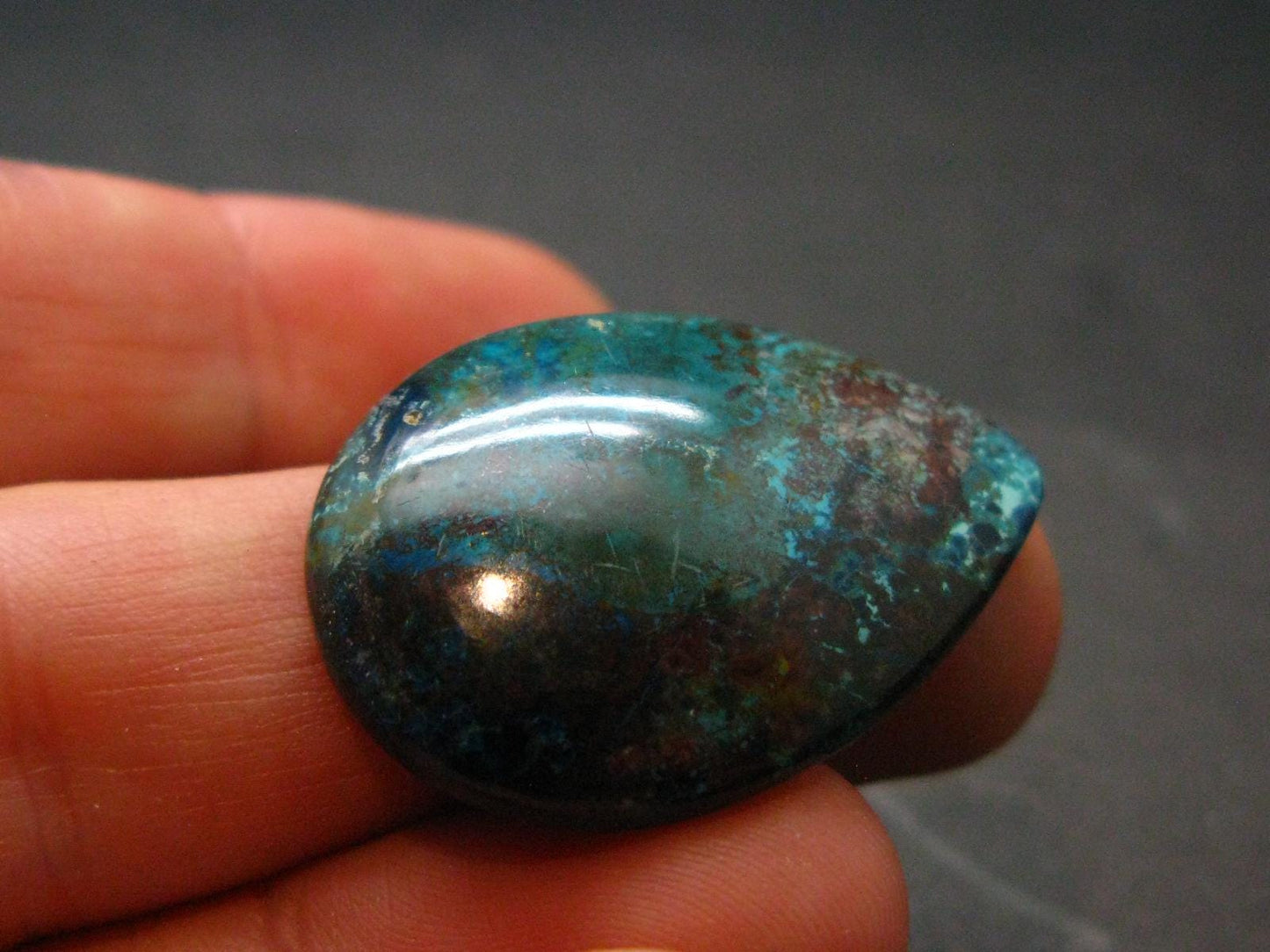 Shattuckite Cabochon from Namibia - 1.1" - 4.69 Grams