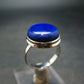 Lapis Lazuli Silver Ring From Afghanistan - 8.3 Grams - Size 11