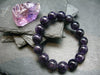 Amethyst Genuine Bracelet ~ 7 Inches ~ 12mm Round Beads