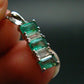 Emerald Silver Pendant W/Chain From Colombia - 2.47 Grams Total
