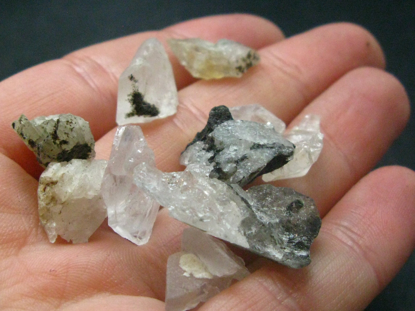 Lot of 10 Phenakite Phenacite Polished Crystals From Brazil - 12.16 Grams