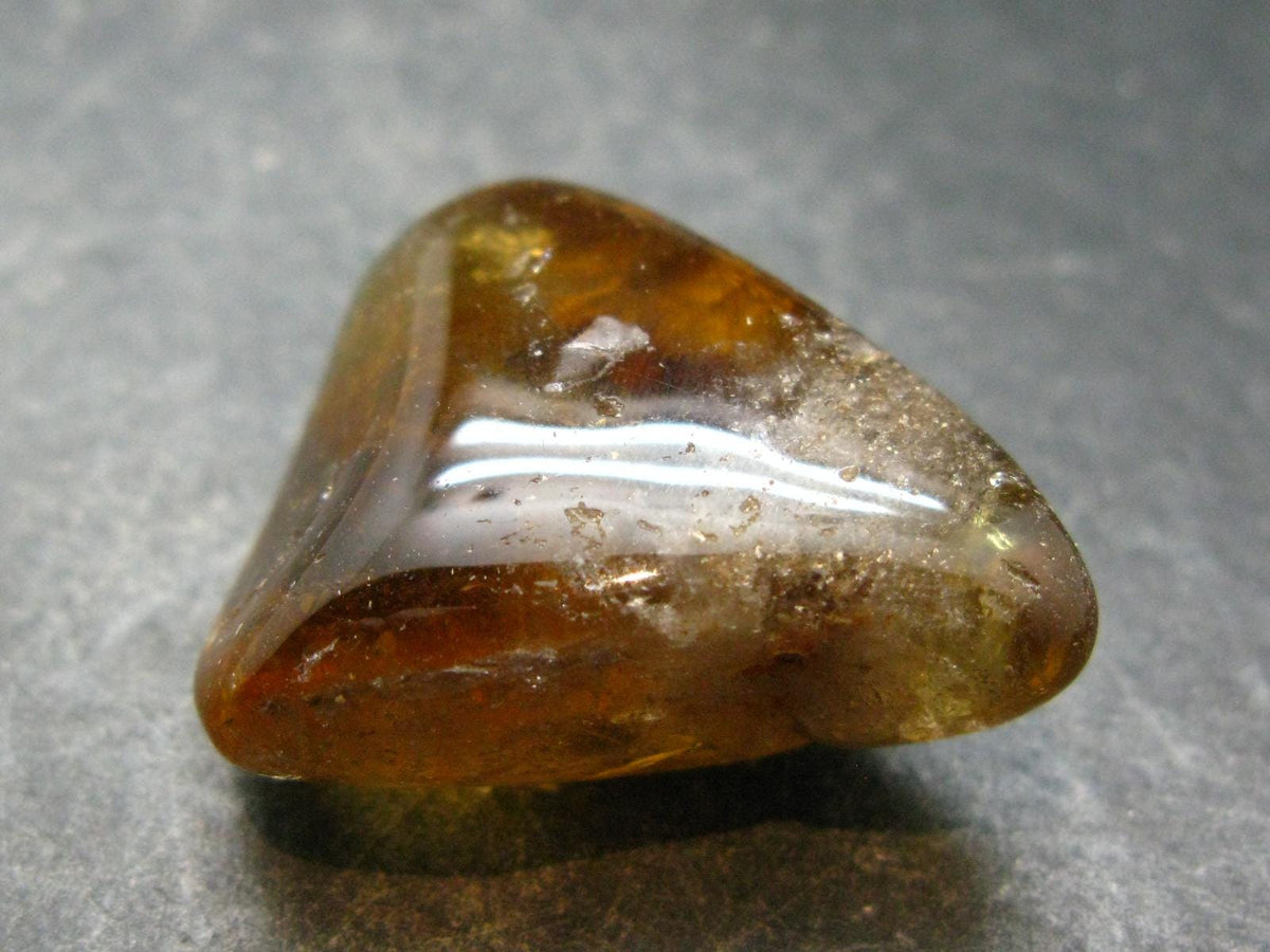 Nice Untreated Unheated Citrine Tumbled Stone from Zambia - 17.72 Grams - 1.4"