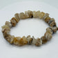 Raw Herderite Crystal Chip Bracelet – Natural Golden Stone Stretch Bracelet - Weight 28.77 g