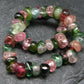 Watermelon Bicolor Tourmaline Genuine Bracelet ~ 7 Inches ~ 7mm Tumbled Beads