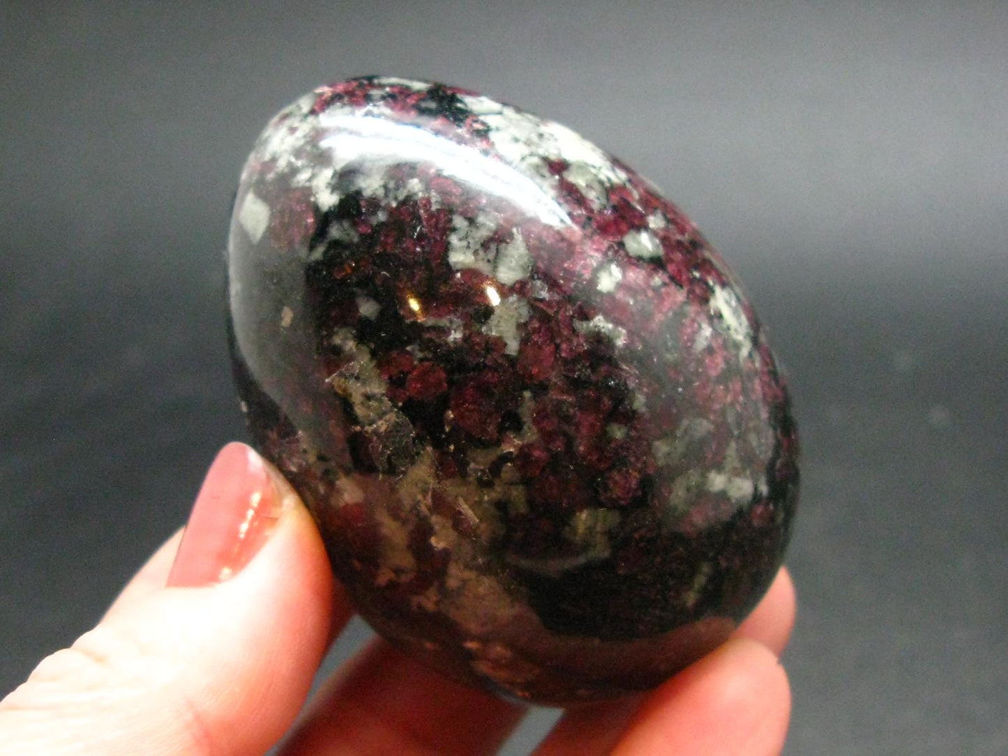 Nice Red Eudyalite Eudialite Egg From Russia - 2.3"