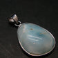 Rare Blue Larimar Pectolite Silver Pendant From Dominican Republic - 1.0" - 2.73 Grams