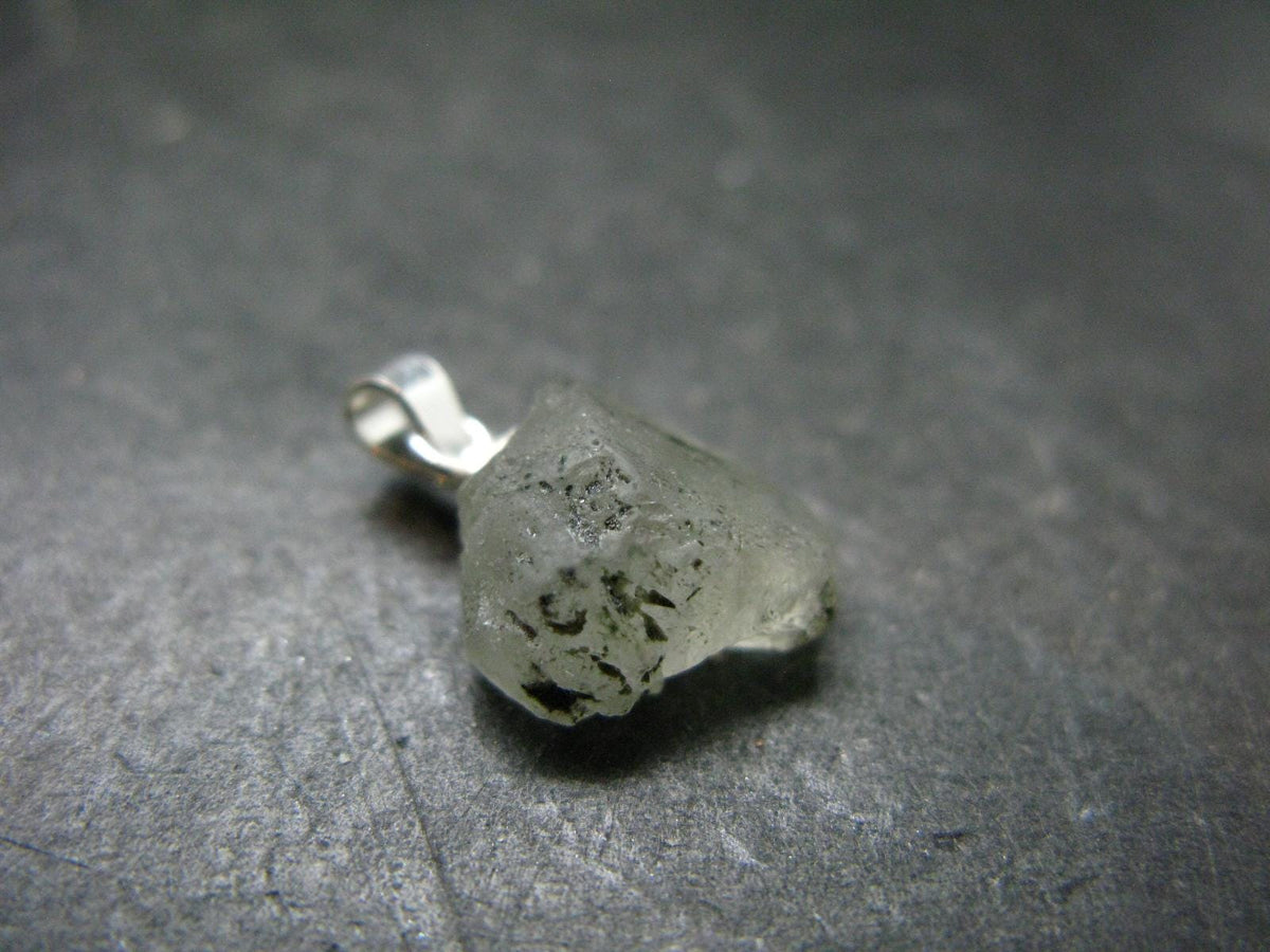 Phenakite Phenacite Crystal Silver Pendant From Russia - 0.8" - 1.55 Grams