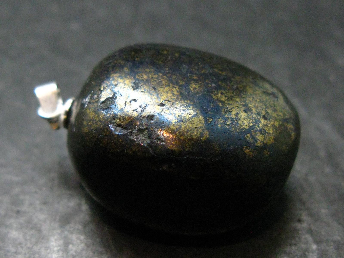 Covelite Covellite Crystal Silver Pendant From Peru - 1.3" - 20.76 Grams
