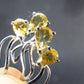 Stone of Success!! Faceted Natural Golden Yellow Citrine 925 Sterling Silver Drop Earrings - 1.5" - 2.68 Grams