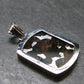 Rare Brahin Meteorite Slice With Olivine Pallasite Silver Pendant from Belarus - 1.3" - 4.48 Grams