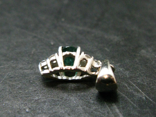 Emerald Silver Pendant From Colombia - 0.49 Grams