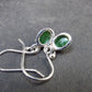 Tsavorite Gem Green Garnet Sterling Silver Earrings from Tanzania - 1.72 Grams