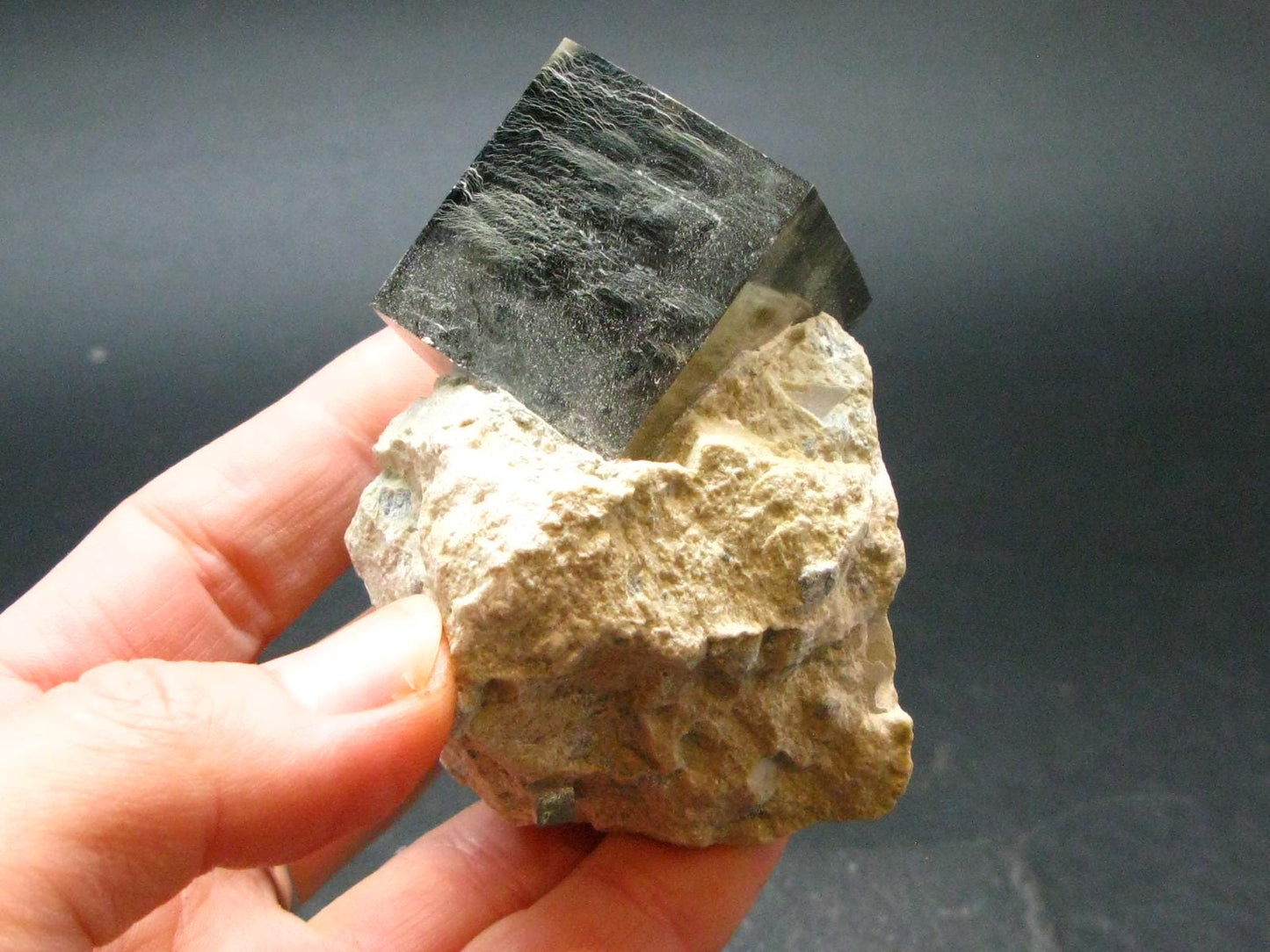 Perfect Pyrite Cube Cluster from Spain - 2.4"