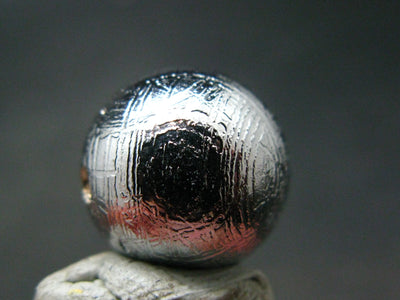 Muonionalusta Meteorite 14mm Round Bead from Sweden