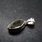 Gem Libyan Desert Glass Tektite Faceted Pendant Sterling Silver from Libya - 1.0" - 2.68 Grams