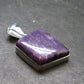 Rare High-Quality Charoite Silver Plated Pendant From Russia - 1.3" - 6.52 Grams