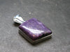 Rare High-Quality Charoite Silver Plated Pendant From Russia - 1.3" - 6.52 Grams