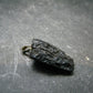 Tibetan Black Tektite Silver Pendant From Tibet - 1.1" - 2.33 Grams