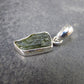 Natural Gem Moldavite Tektite SS Pendant from Czech Republic - 1.30 Grams - 0.9"