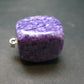 Rare High-Quality Charoite Pendant In SS From Russia - 1.2" - 23.82 Grams