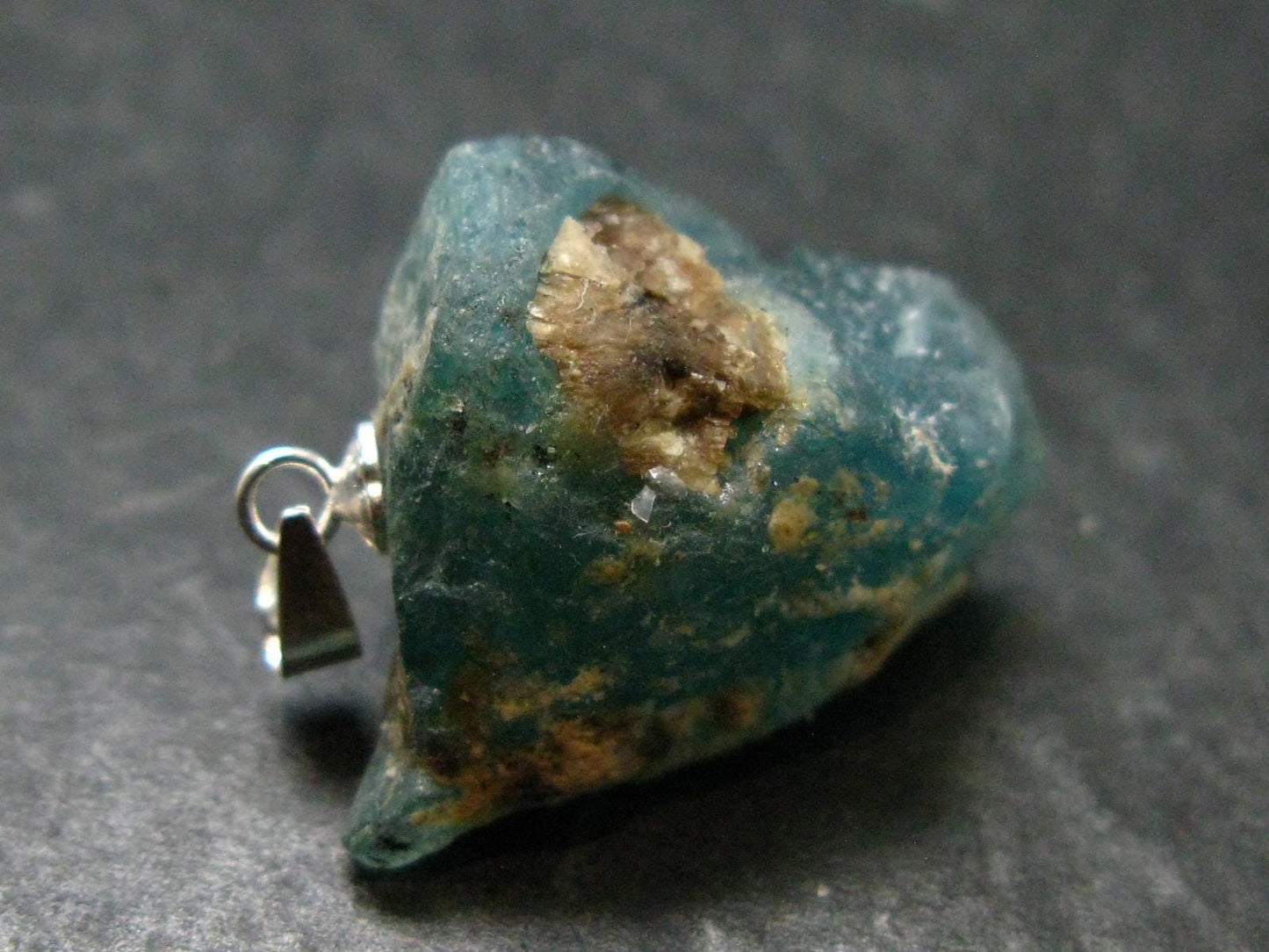 Grandidierite Silver Pendant From Madagascar - 1.1" - 6.09 Grams