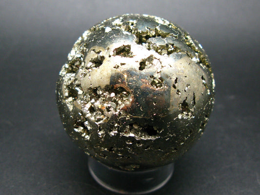 Pyrite Crystallized Sphere From Peru - 2.0"