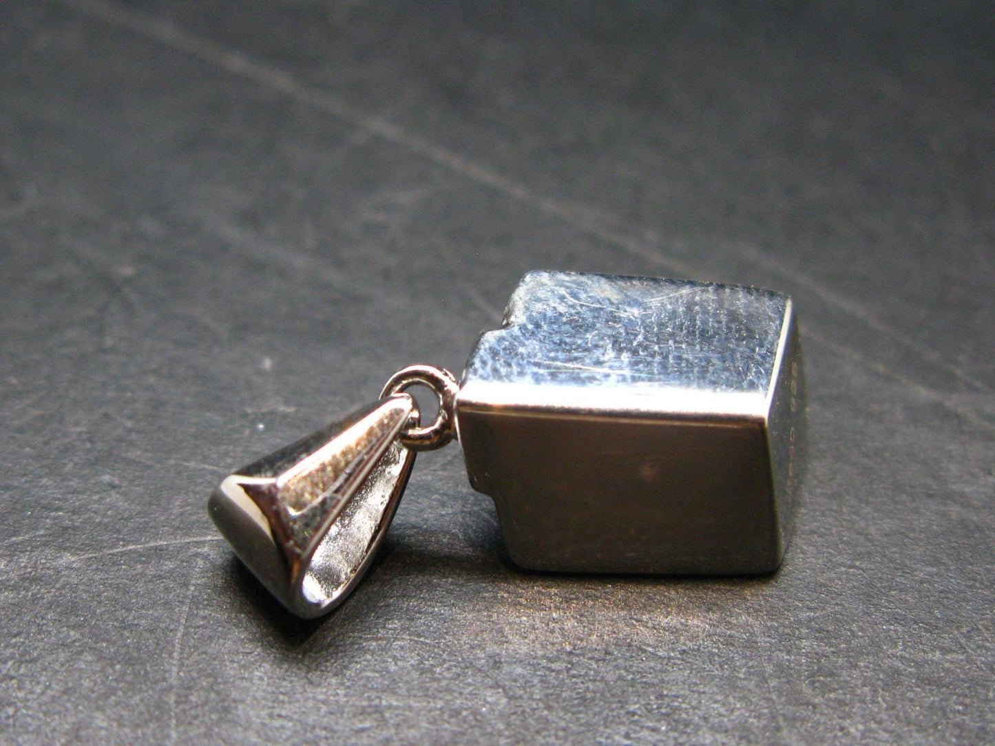 Rhodochrosite Sterling Silver Pendant From Alma Colorado - 0.9" - 3.18 Grams