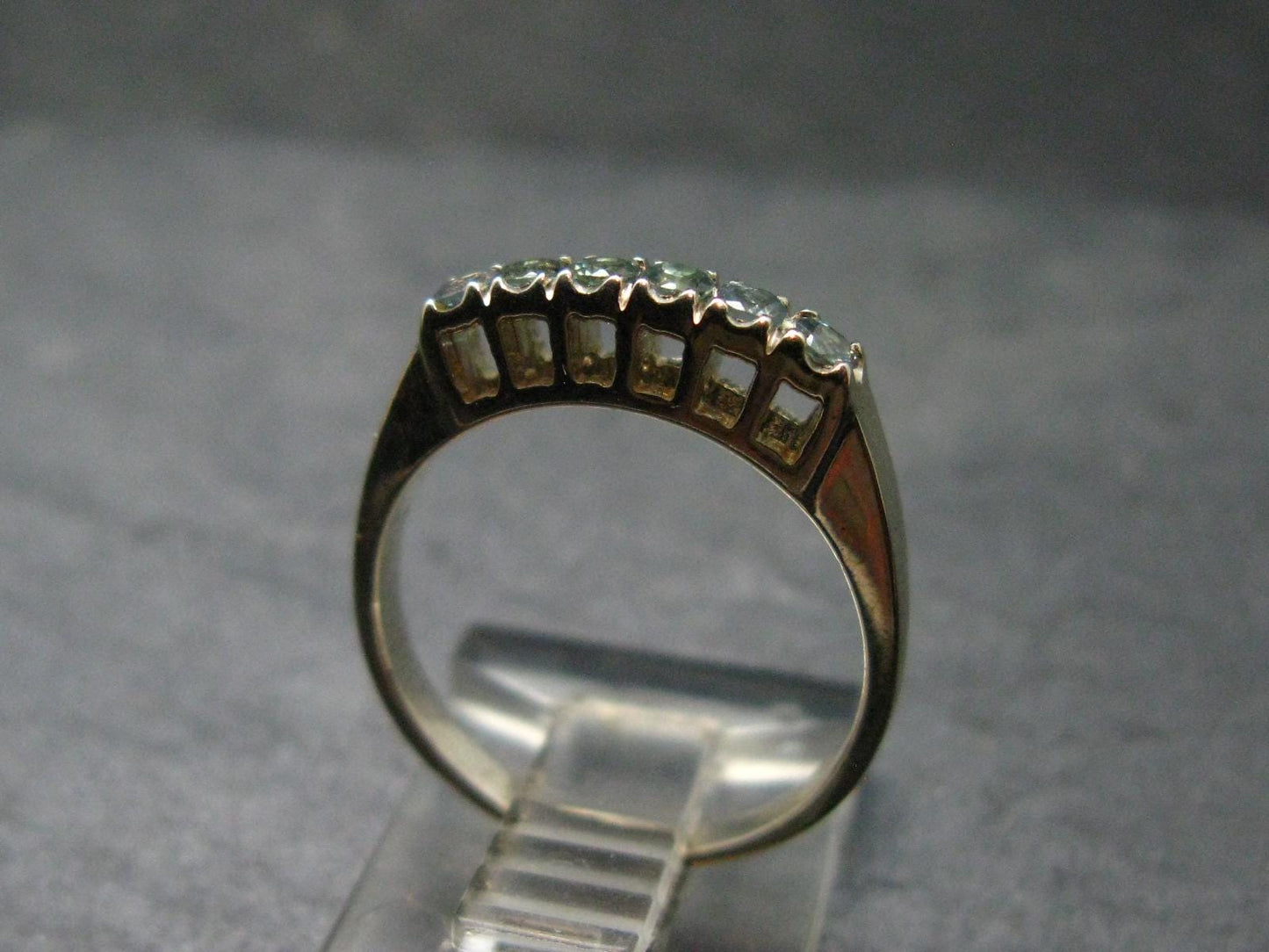 Genuine Alexandrite Gem Silver Ring From Russia - Size 6.25 - 2.34 Grams