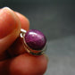 Star Ruby Sterling Silver Pendant - 0.9" - 3.16 Grams