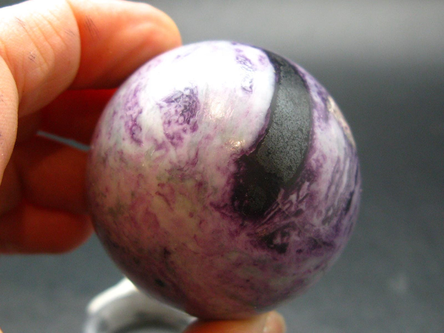 Very Rare Large Kammererite Chrome Clinochlore Sphere Ball From Turkey - 1.7" - 152.96 Grams
