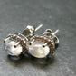 Moonstone Stud Earrings In Sterling Silver From India - 2.63 Grams
