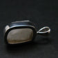Raw Rare Natrolite Crystal Silver Pendant From Russia - 0.7" - 1.43 Grams