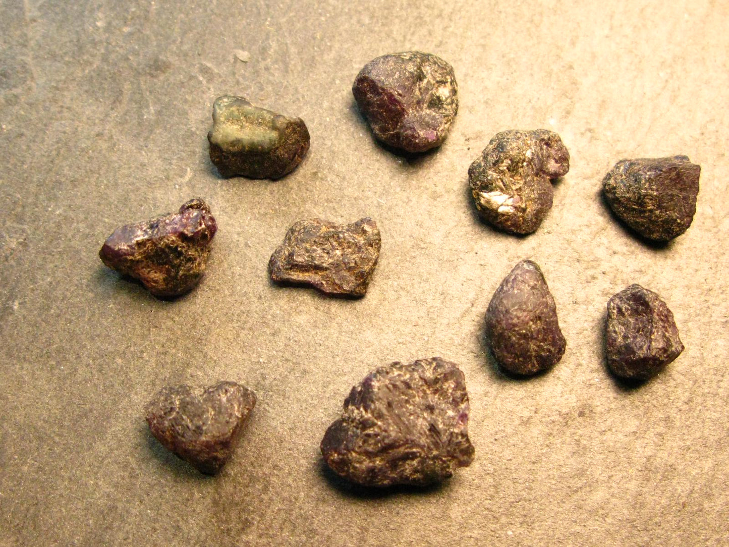 Lot of 10 Rare Alexandrite Chrysoberyl Crystals From Brazil - 38.42 Carats