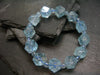 Blue Topaz Genuine Bracelet ~ 7 Inches ~ 12mm Facetted Beads