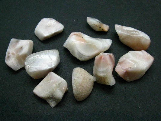 Lot Of 10 Natrolite Tumbled Stones From Indonesia - 100 Carats