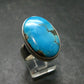 Genuine Turquoise Sterling Silver Ring - 11.53 Grams - Size 9