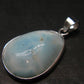 Rare Blue Larimar Pectolite Silver Pendant From Dominican Republic - 1.0" - 2.73 Grams