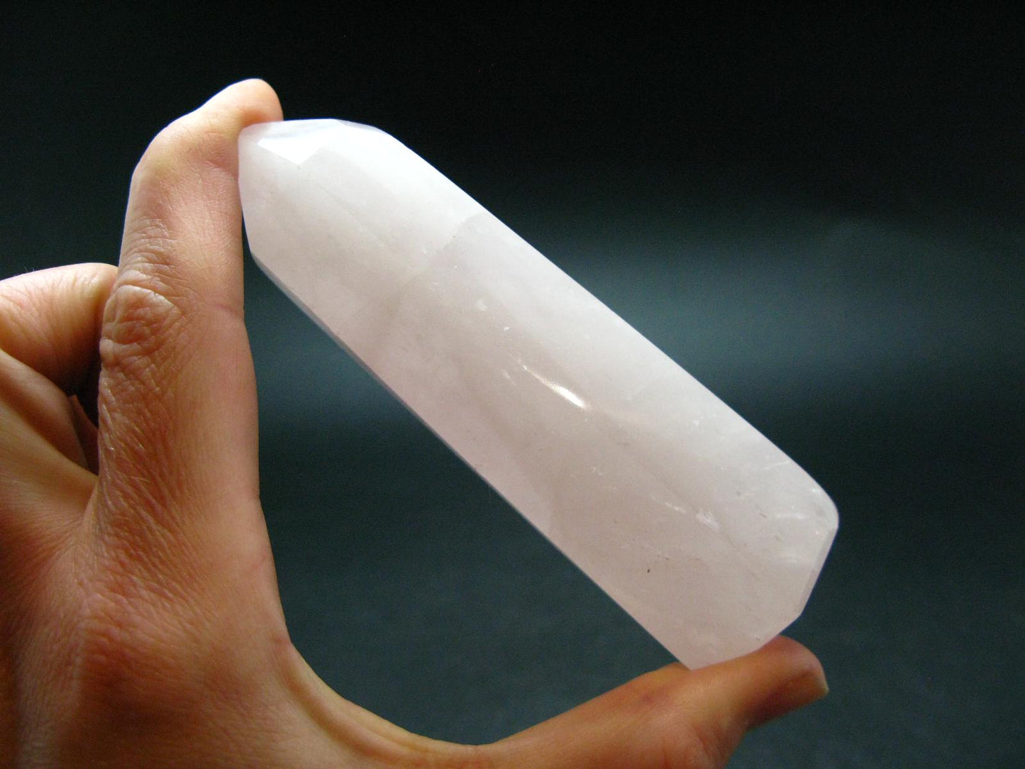 Symbol of Love and Beauty!! Large Rich Pink Rose Quartz Obelisk from Madagascar - 3.8"