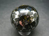 Large Seymchan Meteorite Pallasite Olivine Sphere Ball From Russia - 1.3" - 86.17 Grams