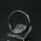 Muonionalusta Meteorite & Opal Steel Ring - 4.60 Grams - Size 7