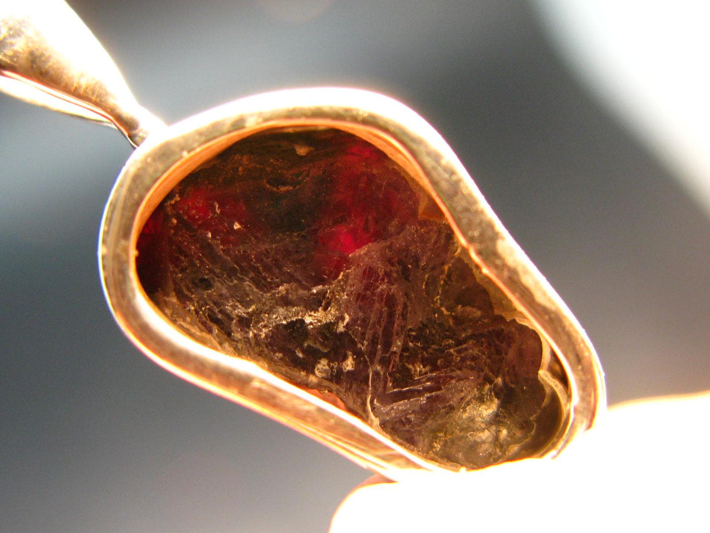 Alexandrite Chrysoberyl Crystal Silver Pendant From Brazil - 0.9" - 2.05 Grams