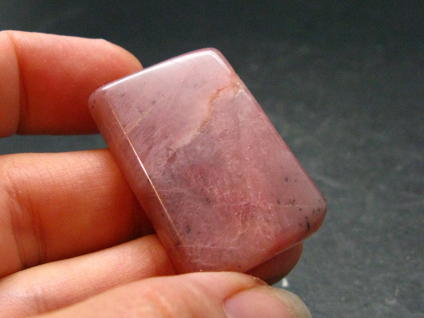 Rare Pink Petalite Tumbled Stone From Canada - 1.4" - 11.05 Grams