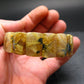 Rutilated Quartz (Rutile & Hematite) Genuine Bracelet ~ 7 Inches ~ 18mm Oval Beads