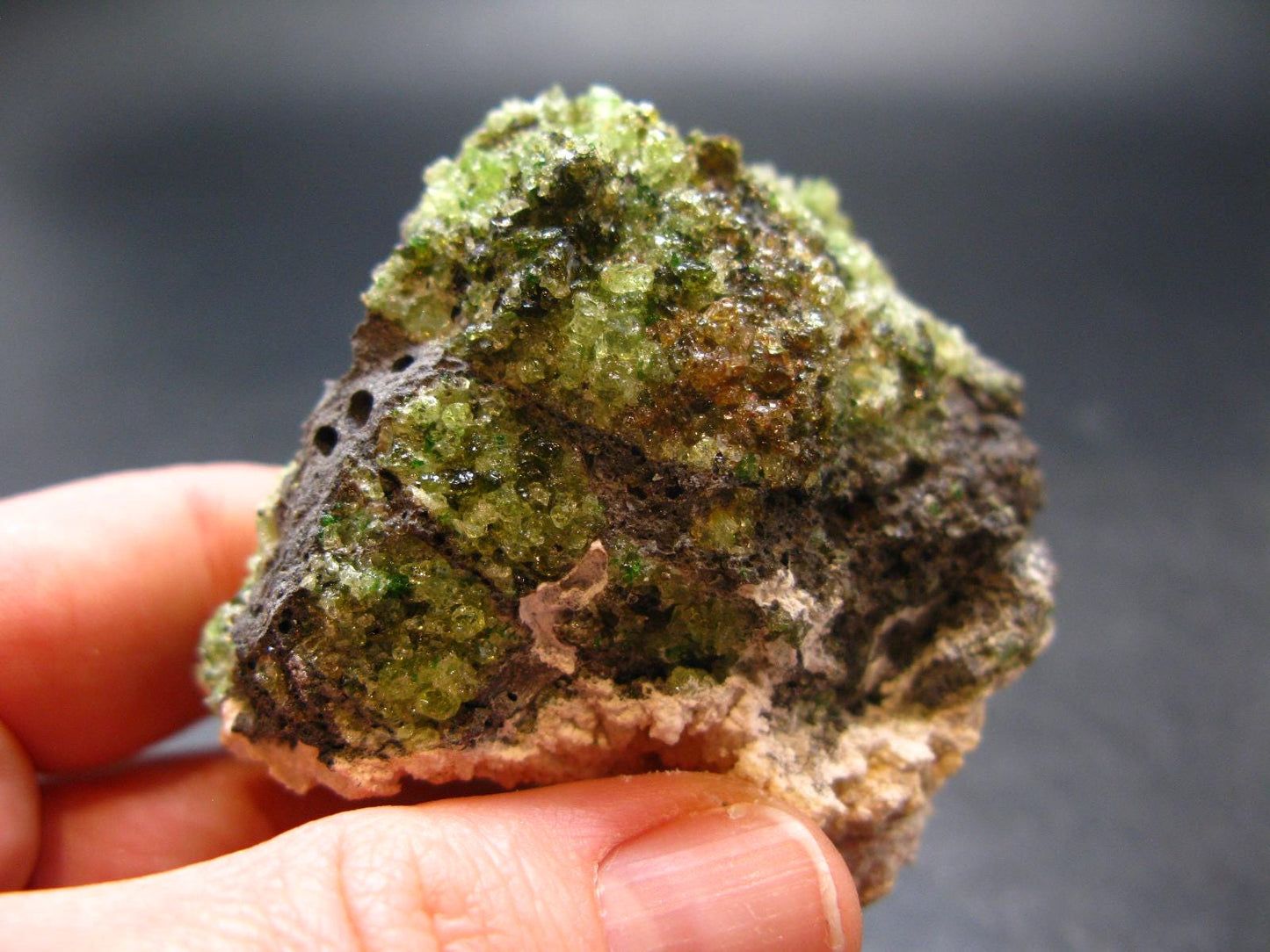 Rare Gem Peridot Cluster from Arizona, USA - 2.0"