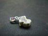 Extremely Rare Rough Beryllonite Crystal Silver Pendant from Afghanistan - 0.6" - 3.0 Carats