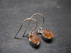 Hessonite Garnet Silver Earrings From Canada - 0.9" - 2.23 Grams