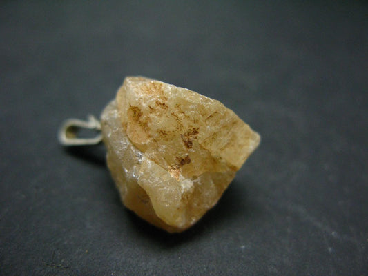 Scheelite Crystal Silver Pendant From China - 1.1" - 10.41 Grams