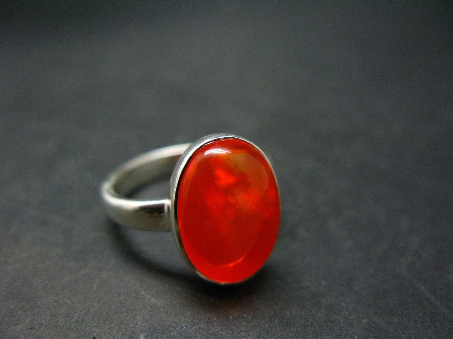 Natural Opal 925 Sterling Silver Ring from Ethiopia - Size 7
